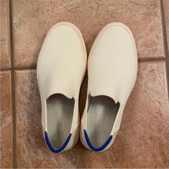 Women’s Rothy's Cream and pink sole Slip-On Sneakers - Picture 4 of 7